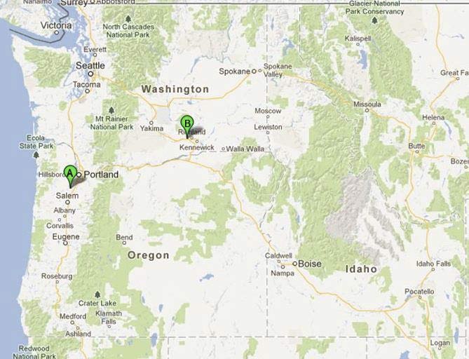 map showing Schneider Equipment, Inc. locations